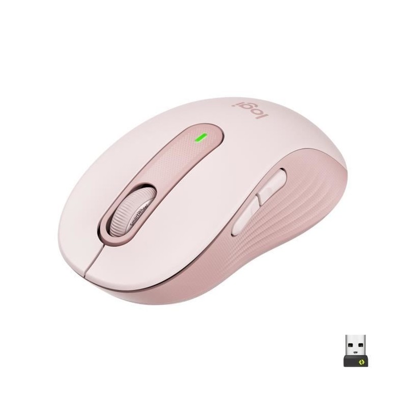 Souris - Sans fil - Logitech - M650 - Silencieuse - Rose