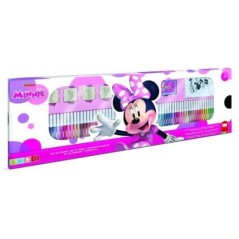 Coffret de coloriage - MULTIPRINT - 18866 - 60 feutres - 4 tampons - Minnie Mouse