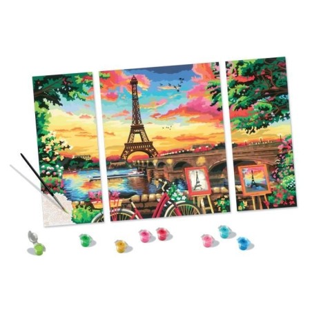 CreArt Paris format triptyque 80x50cm - Peinture par numéros  Des 12 ans  Ravensburger - 20134