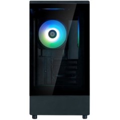 Boîtier PC Mini Tour sans alim - ZALMAN P10 (Noir) - Micro ATX/Mini-ITX - 1x120mm A-RGB - USB-C/3.0/HD Audio - Verre trempé