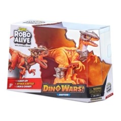 Jouet robotique - ZURU - Robo Alive Dino Wars Raptor - Armure, lumiere et technologie avancée