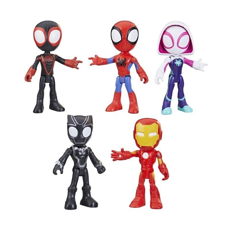 Spidey pack 5 figurines Collection de héros, jouet enfants, Spidey et ses Amis Extraordinaires, Des 3 ans