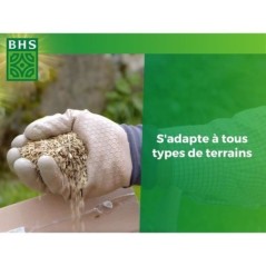 Gazon rustique - BHS - Boîte de 3 kg - Résistant aux conditions climatiques difficiles - Soleil - Rouge