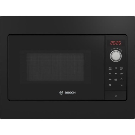 Micro-ondes simple encastrable - BOSCH SER2 - BFL523MB3F - Noir - 20 L - Largeur 50cm