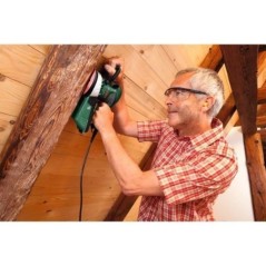 Ponceuse excentrique filaire Bosch - PEX 400 AE (350W, livrée avec coffret de rangement, 1 paper assistant, 1 papier abrasif G 
