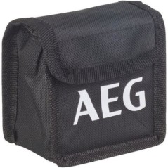 AEG - Niveau laser croix, portée 15 m, laser rouge, 2 lignes, avec 1 adaptateur, 2 piles AA, 1 pochette de rangement - CLR215-B
