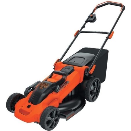 Tondeuse a Gazon Electrique Sans Fil 36V CLMA4820L2-QW - BLACK+DECKER - 7 Hauteurs Réglables - Fonction Mulching