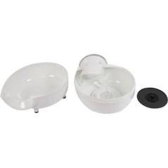 Maison de toilette pour chat - Mpets - SPACE I Blanche - Ergonomique - Filtre inclus - Facile a nettoyer