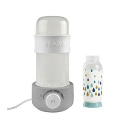 Chauffe-biberon et petits-pots BEABA Bib Secondes vapeur Grey - Evolutif et multi-fonctions