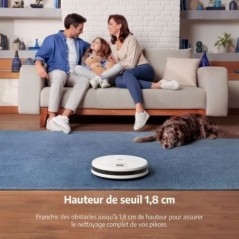 BEKO VRR60314VW - Aspirateur Robot  Laveur 2 en 1  Connecté - Autonomie 150 minutes - 2000 pa - Blanc