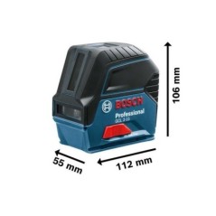 Laser point et ligne 3x1,5V GCL 2-15 (sans batterie ni chargeur) en boîte carton - BOSCH - 0601066E00