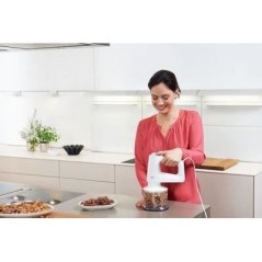 Batteur et mixeur électrique MultiMix 3 - BRAUN - HM3105WH - 500W - 5 vitesses + Pulse - PowerBell