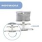 Berceau cododo Next2Me Dream Silver - CHICCO - A partir de 0 mois - Hauteur réglable - Matelas inclus