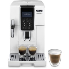 Machine expresso automatique avec broyeur - DELONGHI Dinamica ECAM350.35.W - Blanc - buse vapeur - 15 bar - Machine a café grai