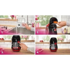 Machine a café multi-boissons - BOSCH - TASSIMO - T10 Happy rouge - 1400 W