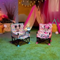 DISNEY BABY Chaise d'appoint Minnie Mouse, réhausseur Pop 'n Sit, intérieur, extérieur, pratique et compacte, pliage rapide, 