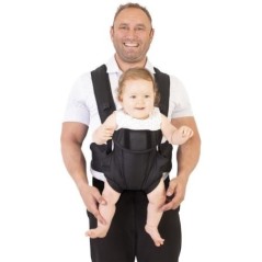 Porte-bébé ajustable 3-1 - DREAMBABY - MANHATTAN - Confortable et polyvalent - Nouveau-né a enfant jusqu'a 15 kg - Noir