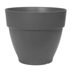 Elho Vibia Campana Bac a fleurs Rond 55 - Noir - Ø 55 x H 47 cm - extérieur - 100% recyclé