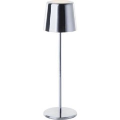 Lampe a poser d'extérieur - BRILLIANT - XAANA - Rechargeable - Chrome - LED - 2W - 160lm - CCT - DIM - USB - IP44