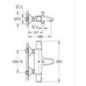 Mitigeur thermostatique bain/douche 1/2 - GROHE Precision Start - Noir mat - Economie d'eau