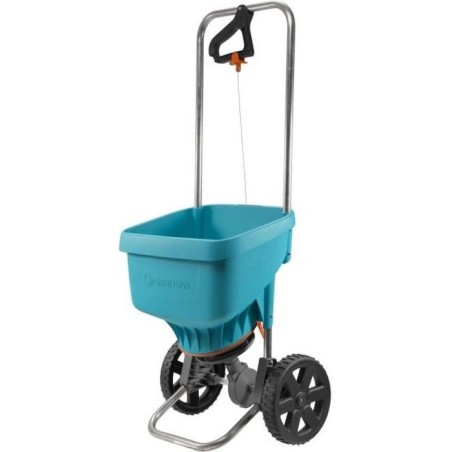 GARDENA Epandeur a engrais XL sur roues  Capacité 18L  Surface 800m² max  Largeur d'épandage 6m  Protection corrosion