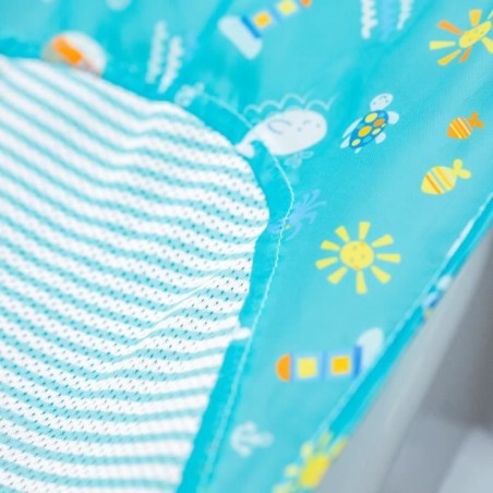 INGENUITY Baignoire bébé évolutive, grand confort, extra-large avec support bébé en tissu doux, jusqu'a 24 mois